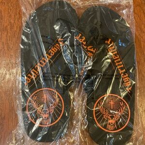 Jagermeister flip flops NWT